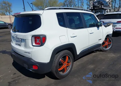 2017 Jeep Renegade Limited Fwd from USA, damaged, VIN ZACCJADB0HPE47011